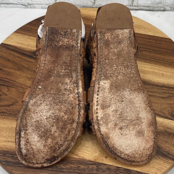 Bed Stu Claire III Gladiator BOHO Womens 8.5 Huarache Brown Leather Sandals - Picture 11 of 15